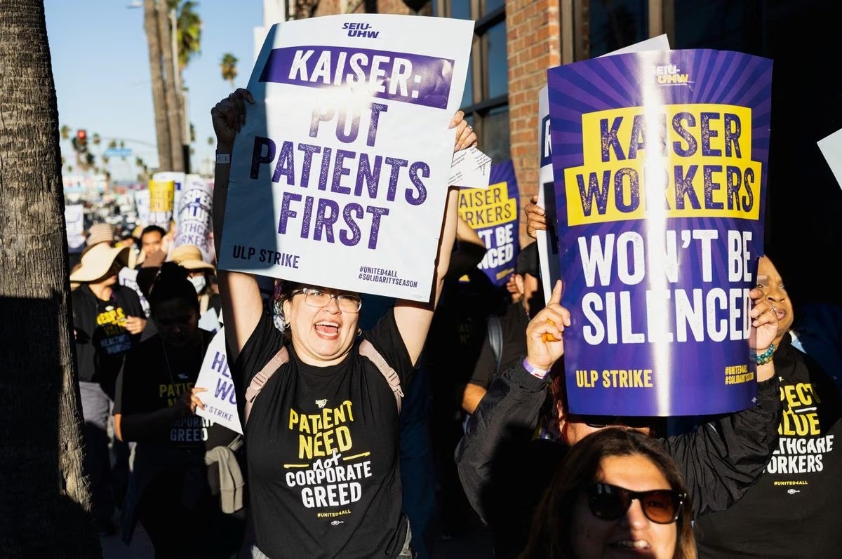 Kaiser Permanente and unions for 75,000 striking health workers hit bargaining snag